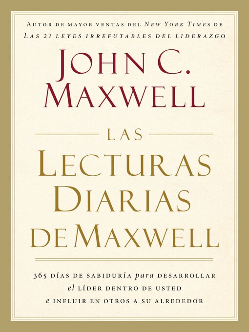 Title details for Las lecturas diarias de Maxwell by John C. Maxwell - Available